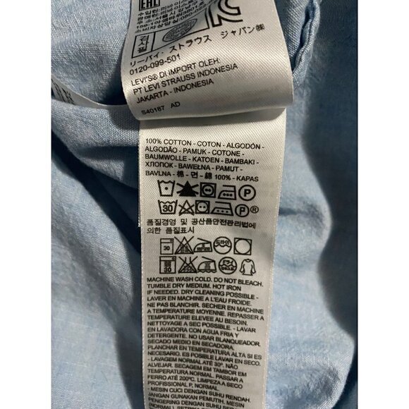 Levi,s cotton chambray lace front top, size S - Picture 13 of 13